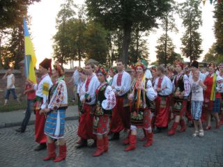 Zespół z ukrainy w paradzie